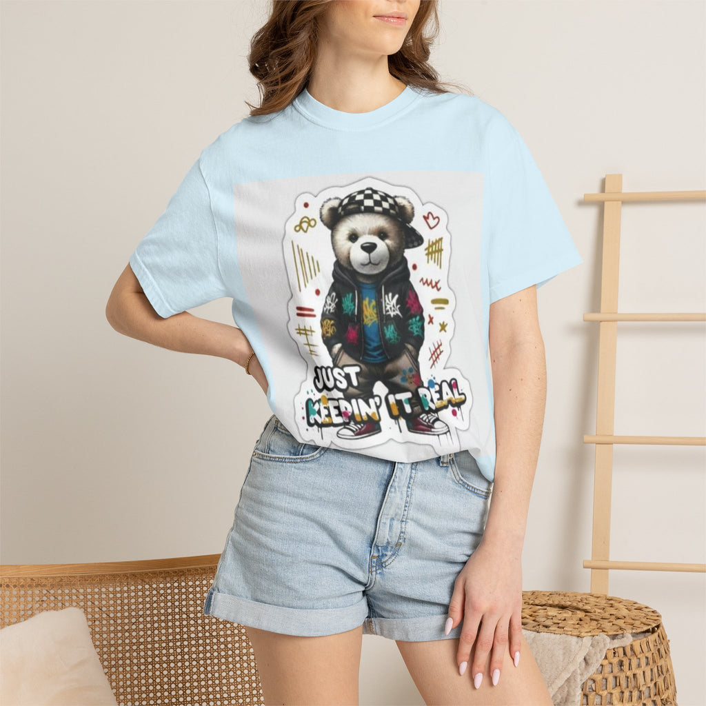 Bear Graphic T-Shirt — 'Just Keepin' It Real' Streetwear Tee