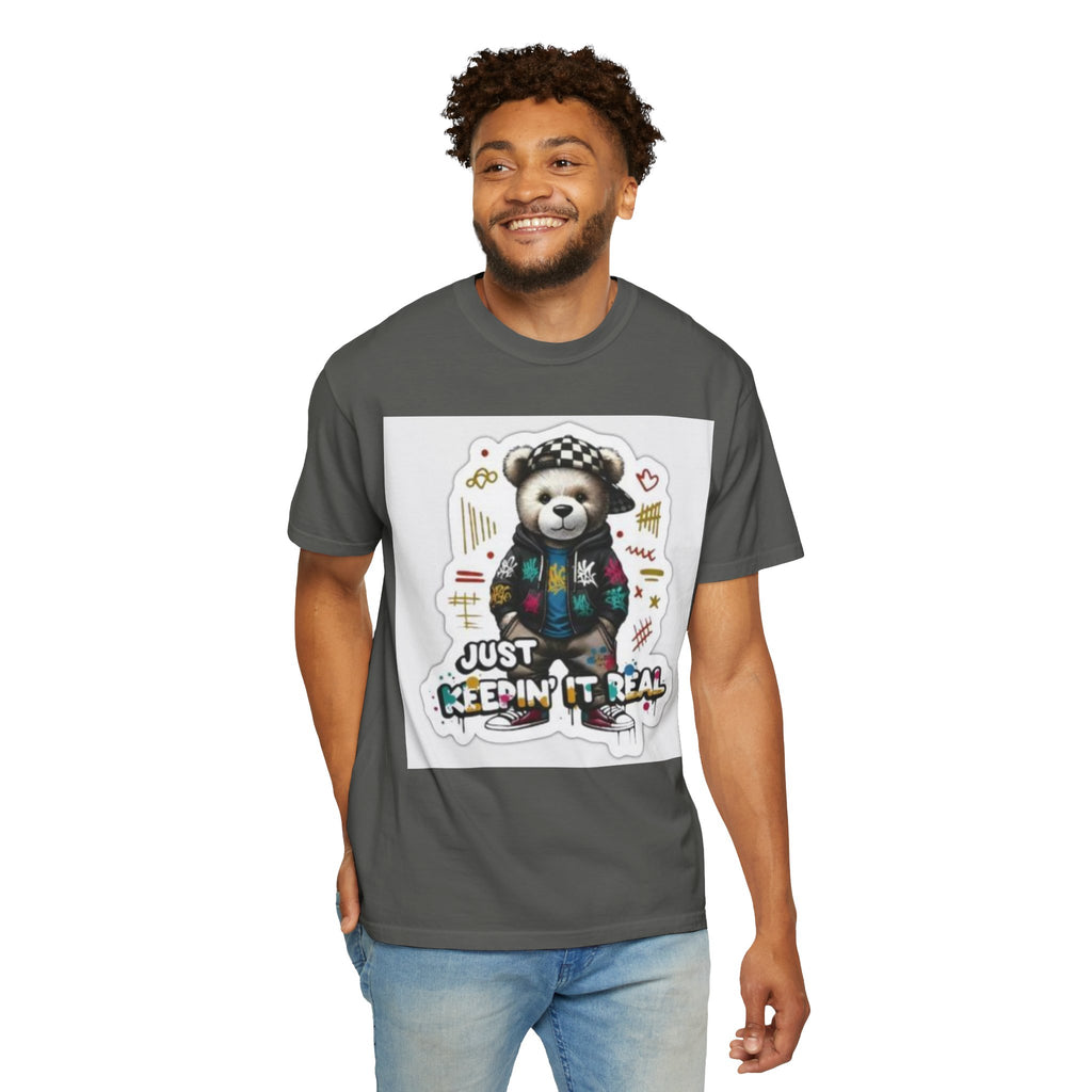 Bear Graphic T-Shirt — 'Just Keepin' It Real' Streetwear Tee