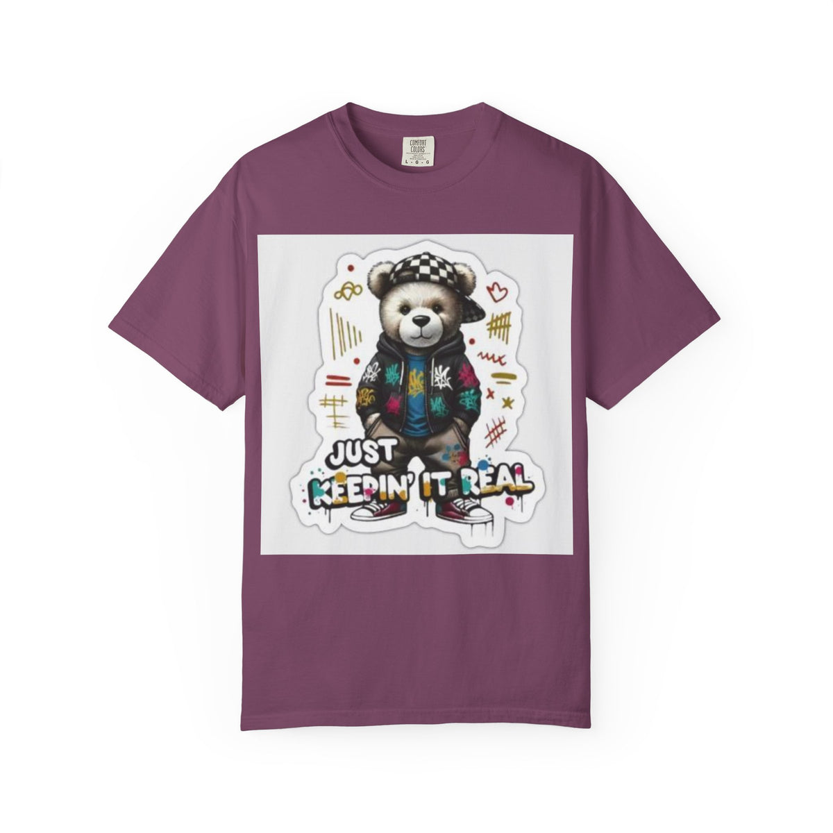 Bear Graphic T-Shirt — 'Just Keepin' It Real' Streetwear Tee