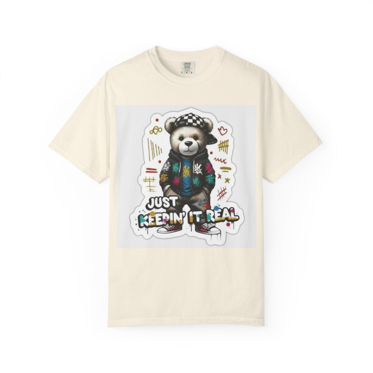 Bear Graphic T-Shirt — 'Just Keepin' It Real' Streetwear Tee