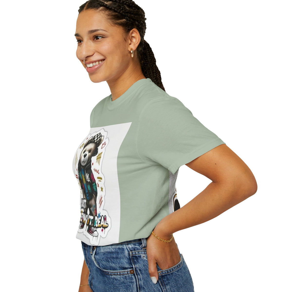 Bear Graphic T-Shirt — 'Just Keepin' It Real' Streetwear Tee