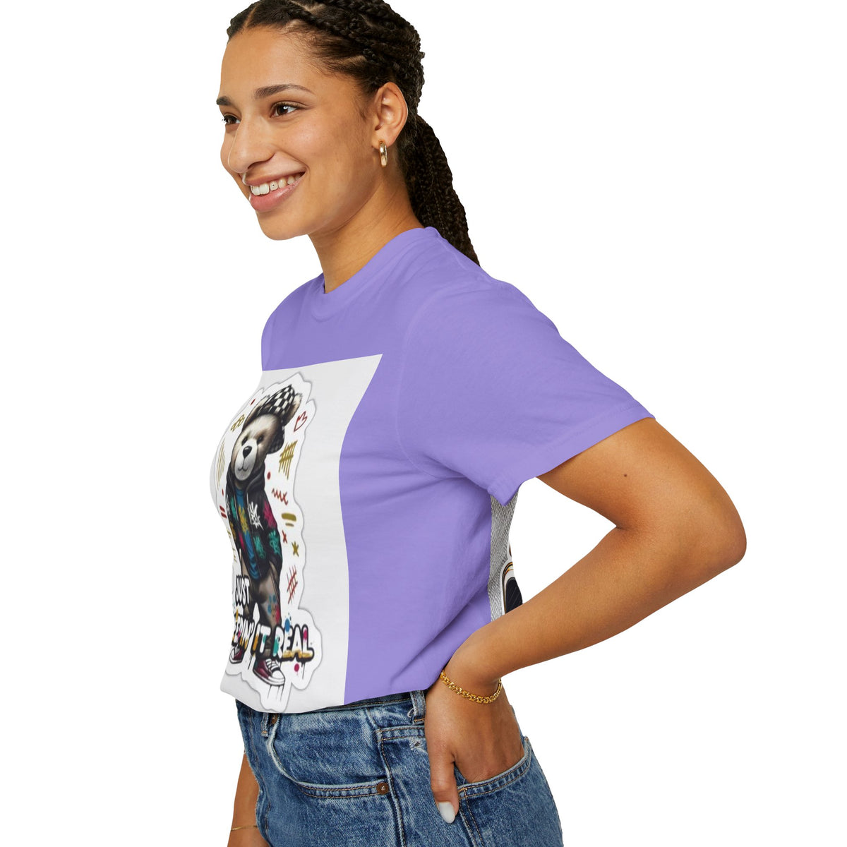 Bear Graphic T-Shirt — 'Just Keepin' It Real' Streetwear Tee