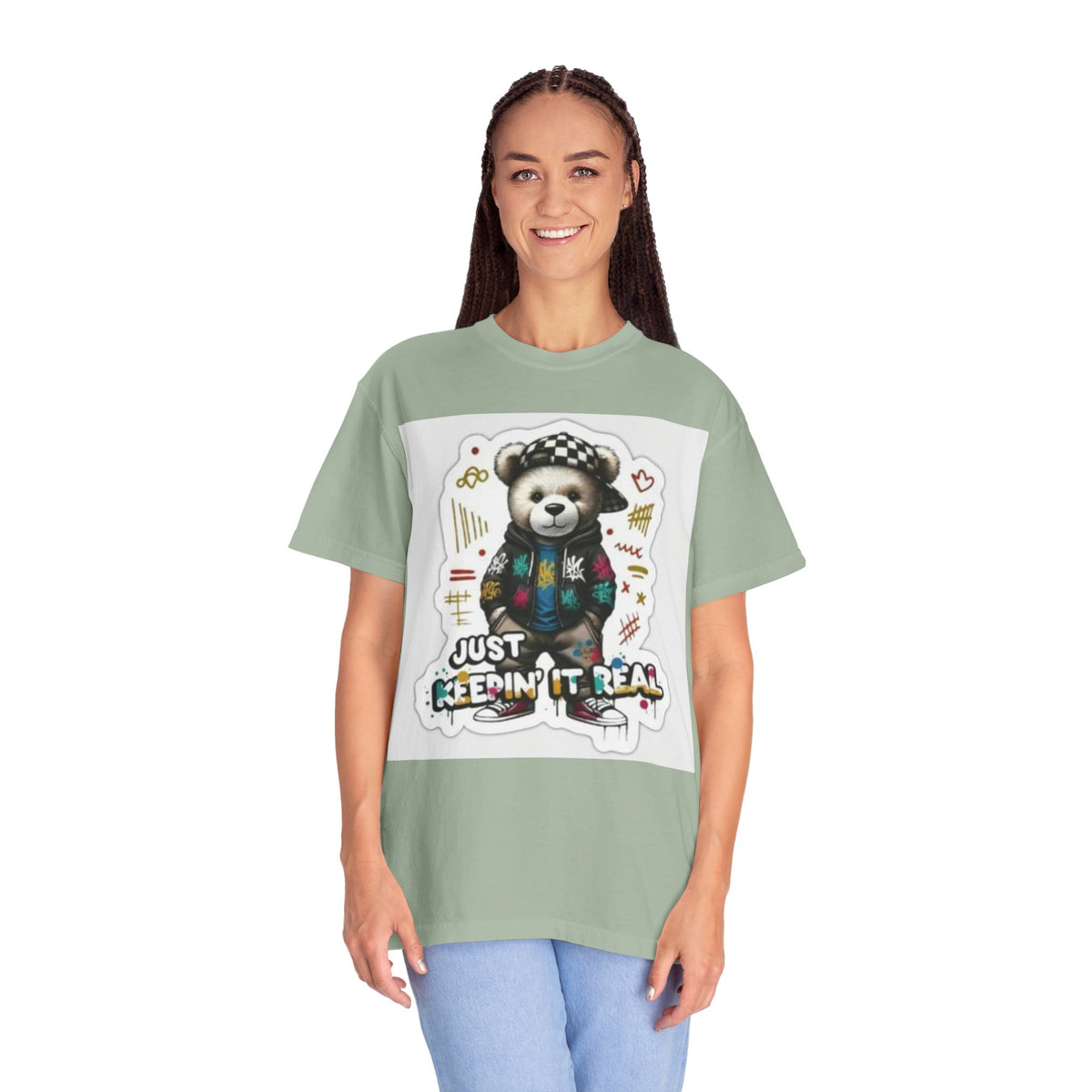 Bear Graphic T-Shirt — 'Just Keepin' It Real' Streetwear Tee