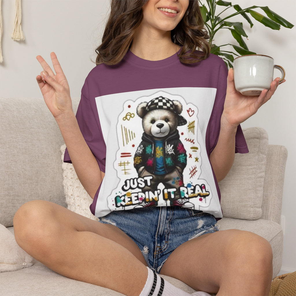 Bear Graphic T-Shirt — 'Just Keepin' It Real' Streetwear Tee