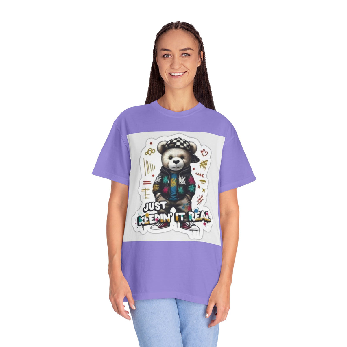 Bear Graphic T-Shirt — 'Just Keepin' It Real' Streetwear Tee