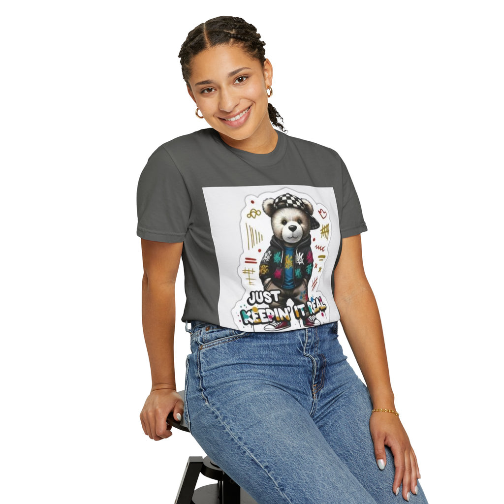 Bear Graphic T-Shirt — 'Just Keepin' It Real' Streetwear Tee