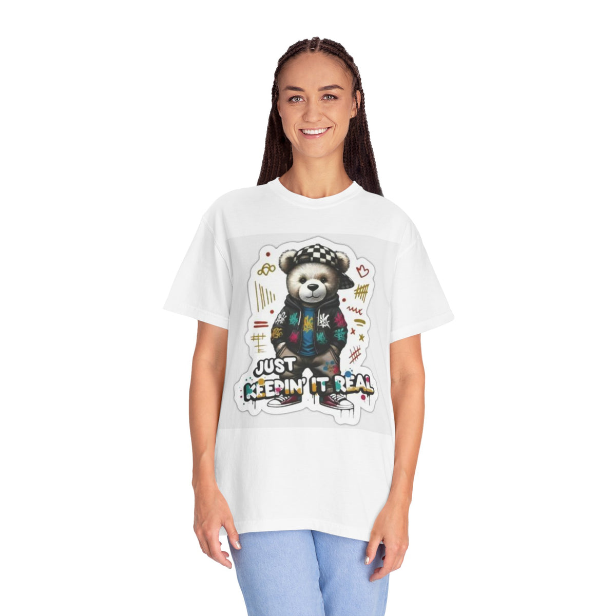 Bear Graphic T-Shirt — 'Just Keepin' It Real' Streetwear Tee