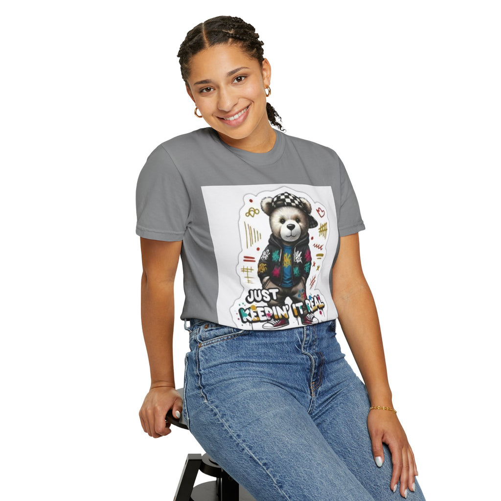 Bear Graphic T-Shirt — 'Just Keepin' It Real' Streetwear Tee