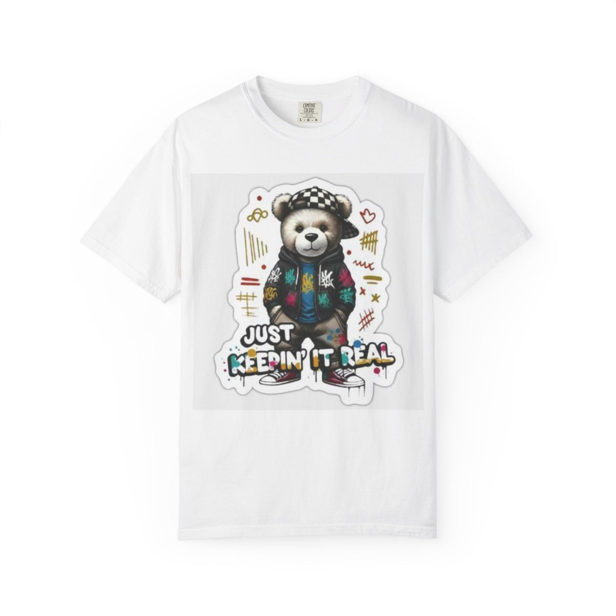Bear Graphic T-Shirt — 'Just Keepin' It Real' Streetwear Tee