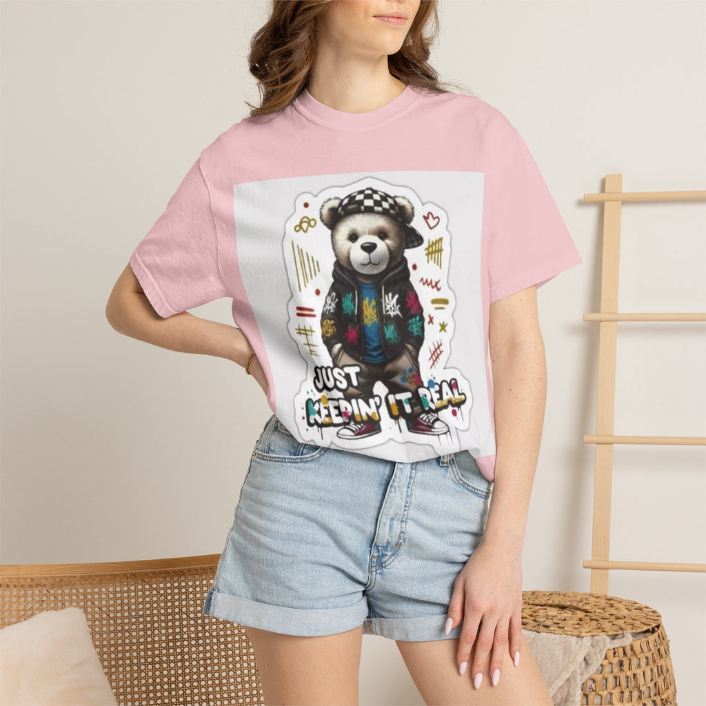 Bear Graphic T-Shirt — 'Just Keepin' It Real' Streetwear Tee