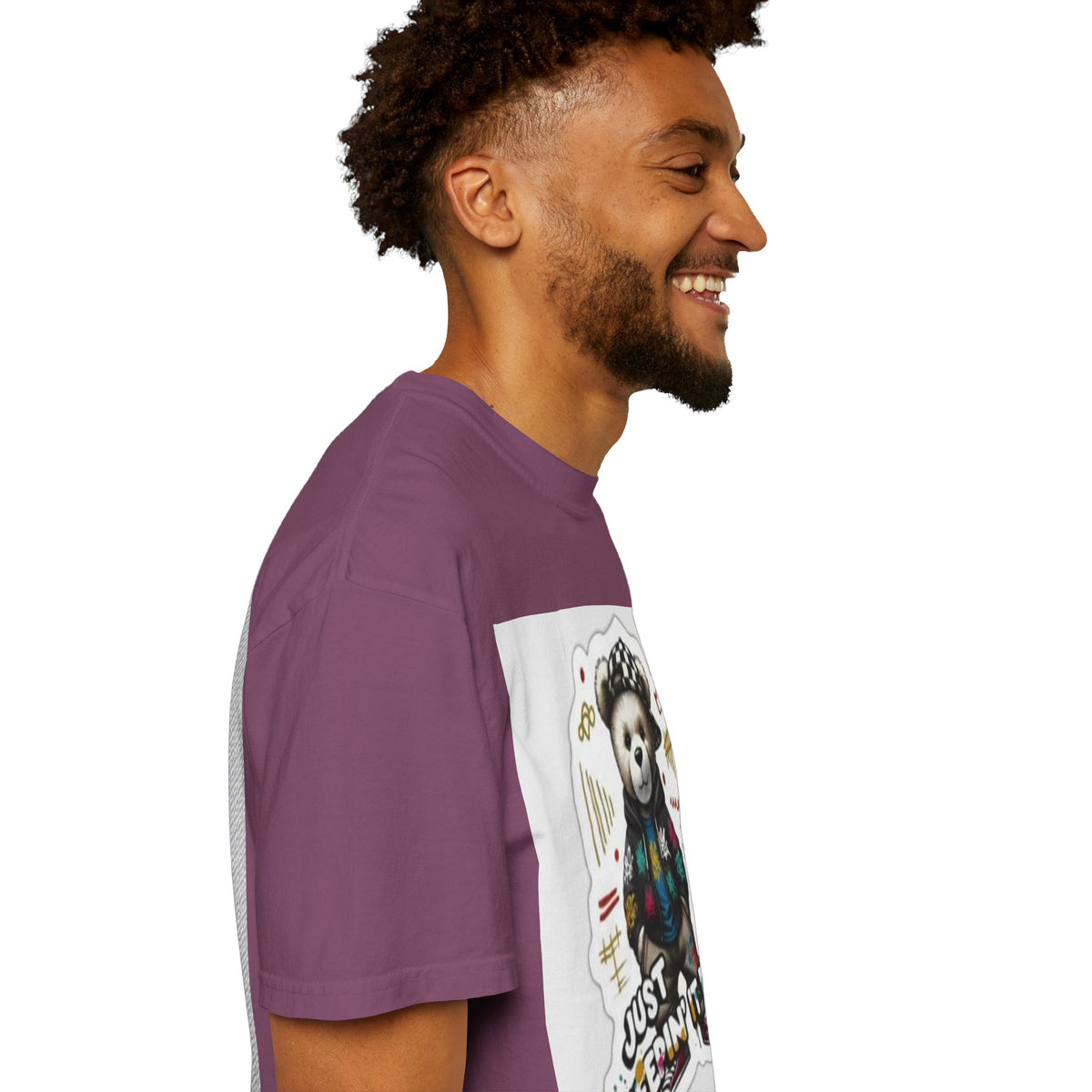 Bear Graphic T-Shirt — 'Just Keepin' It Real' Streetwear Tee