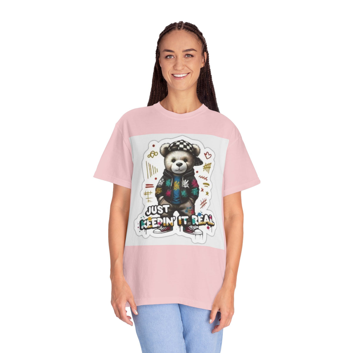 Bear Graphic T-Shirt — 'Just Keepin' It Real' Streetwear Tee