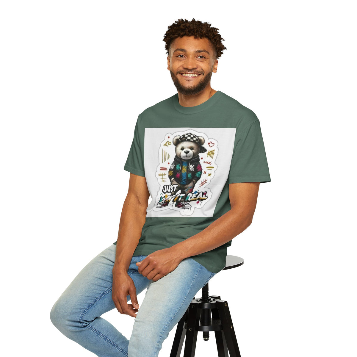Bear Graphic T-Shirt — 'Just Keepin' It Real' Streetwear Tee