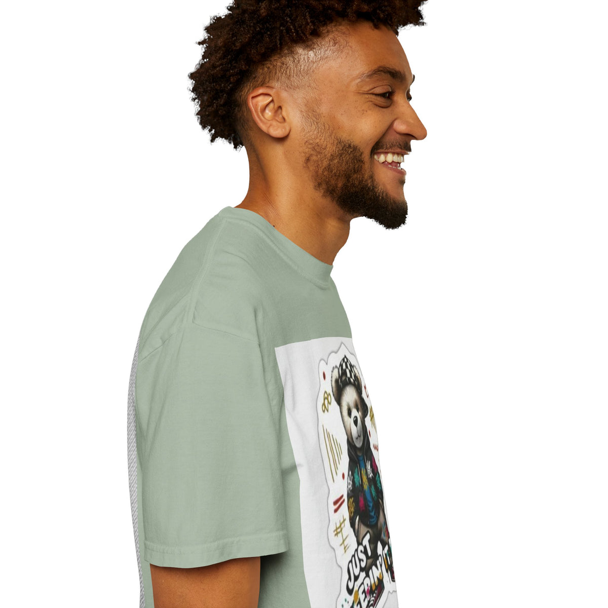 Bear Graphic T-Shirt — 'Just Keepin' It Real' Streetwear Tee