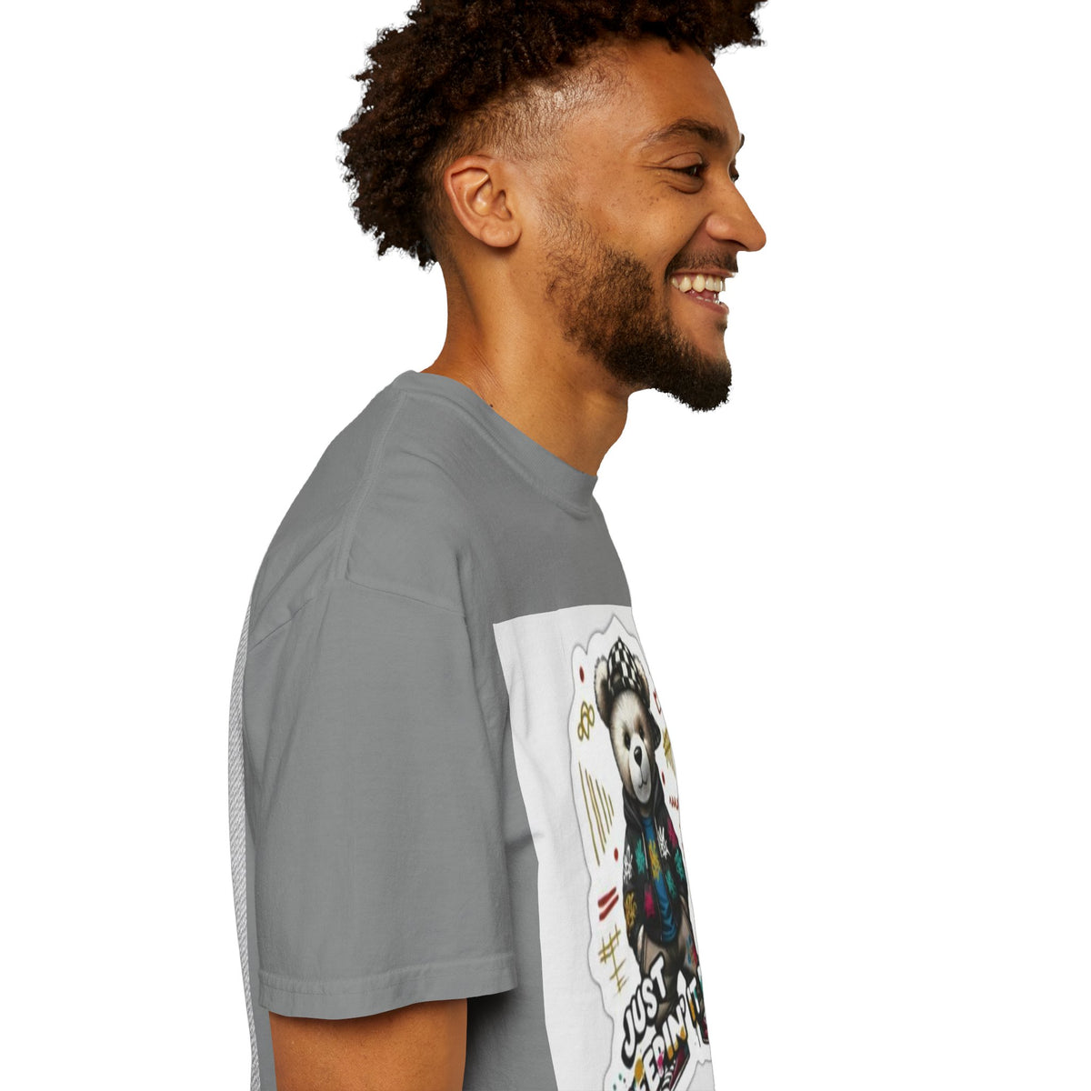 Bear Graphic T-Shirt — 'Just Keepin' It Real' Streetwear Tee