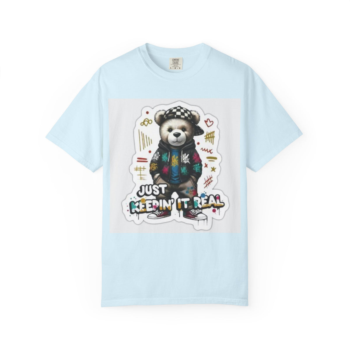 Bear Graphic T-Shirt — 'Just Keepin' It Real' Streetwear Tee