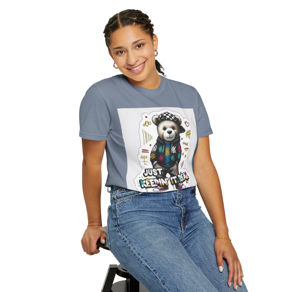 Bear Graphic T-Shirt — 'Just Keepin' It Real' Streetwear Tee