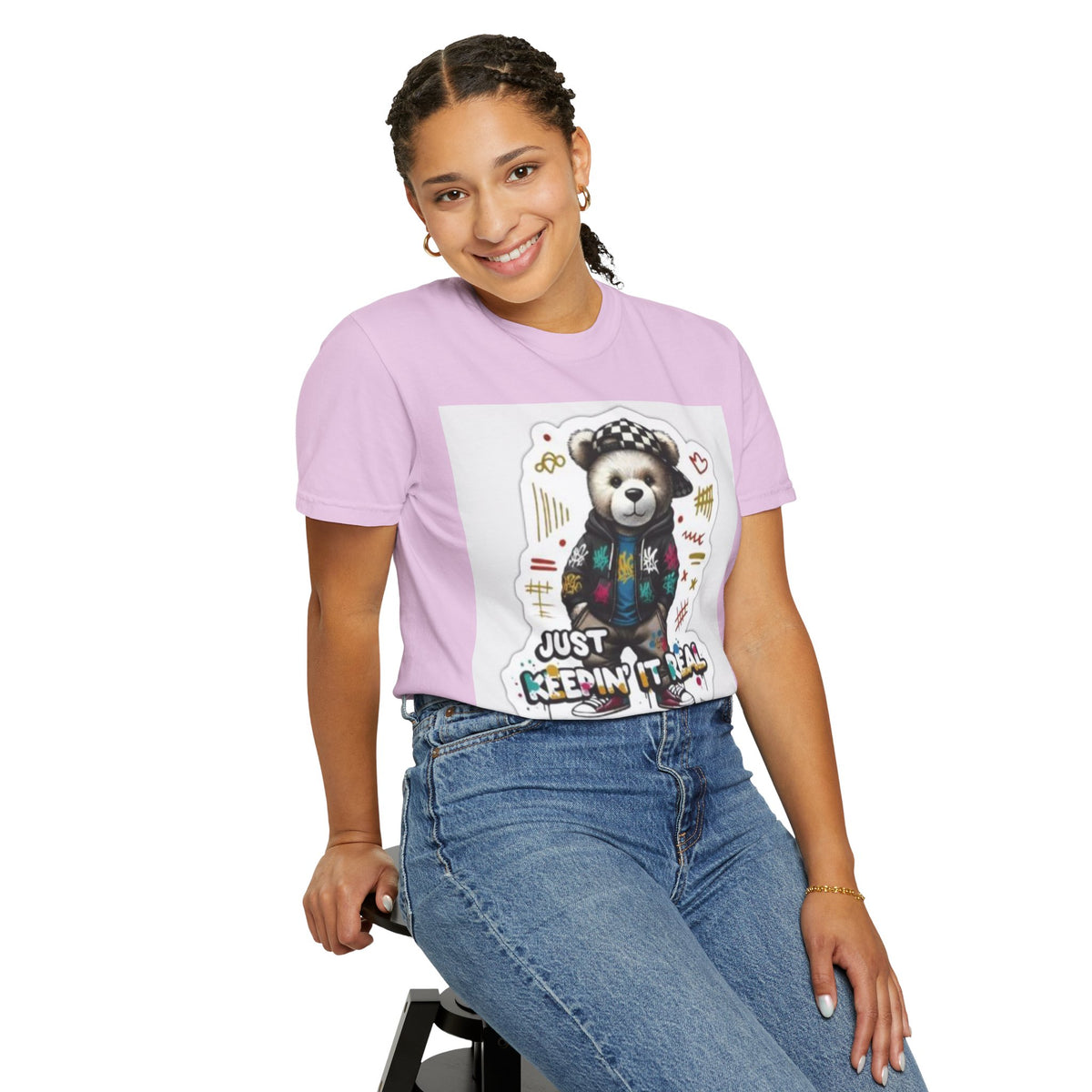 Bear Graphic T-Shirt — 'Just Keepin' It Real' Streetwear Tee