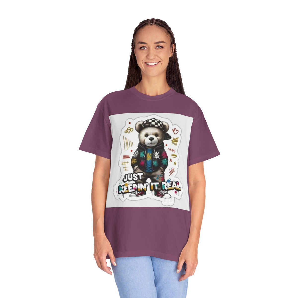 Bear Graphic T-Shirt — 'Just Keepin' It Real' Streetwear Tee