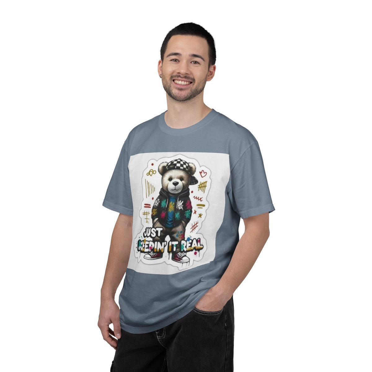 Bear Graphic T-Shirt — 'Just Keepin' It Real' Streetwear Tee