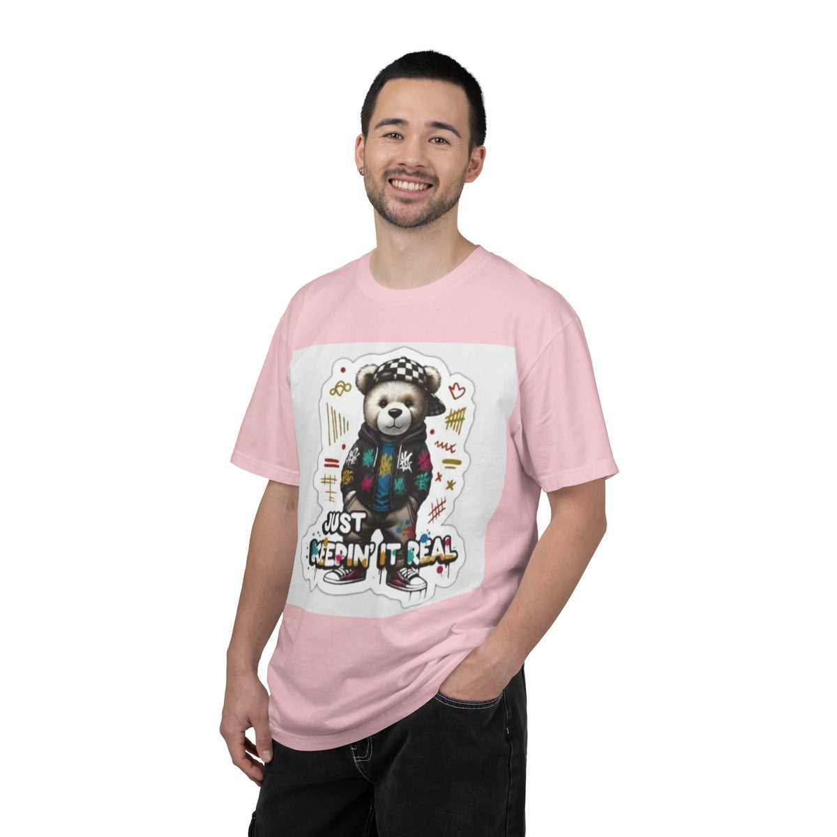 Bear Graphic T-Shirt — 'Just Keepin' It Real' Streetwear Tee