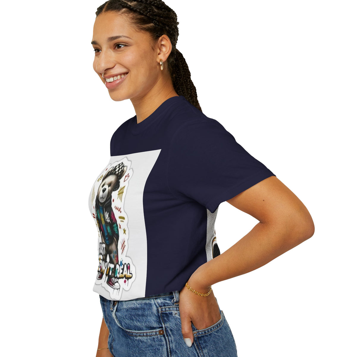 Bear Graphic T-Shirt — 'Just Keepin' It Real' Streetwear Tee