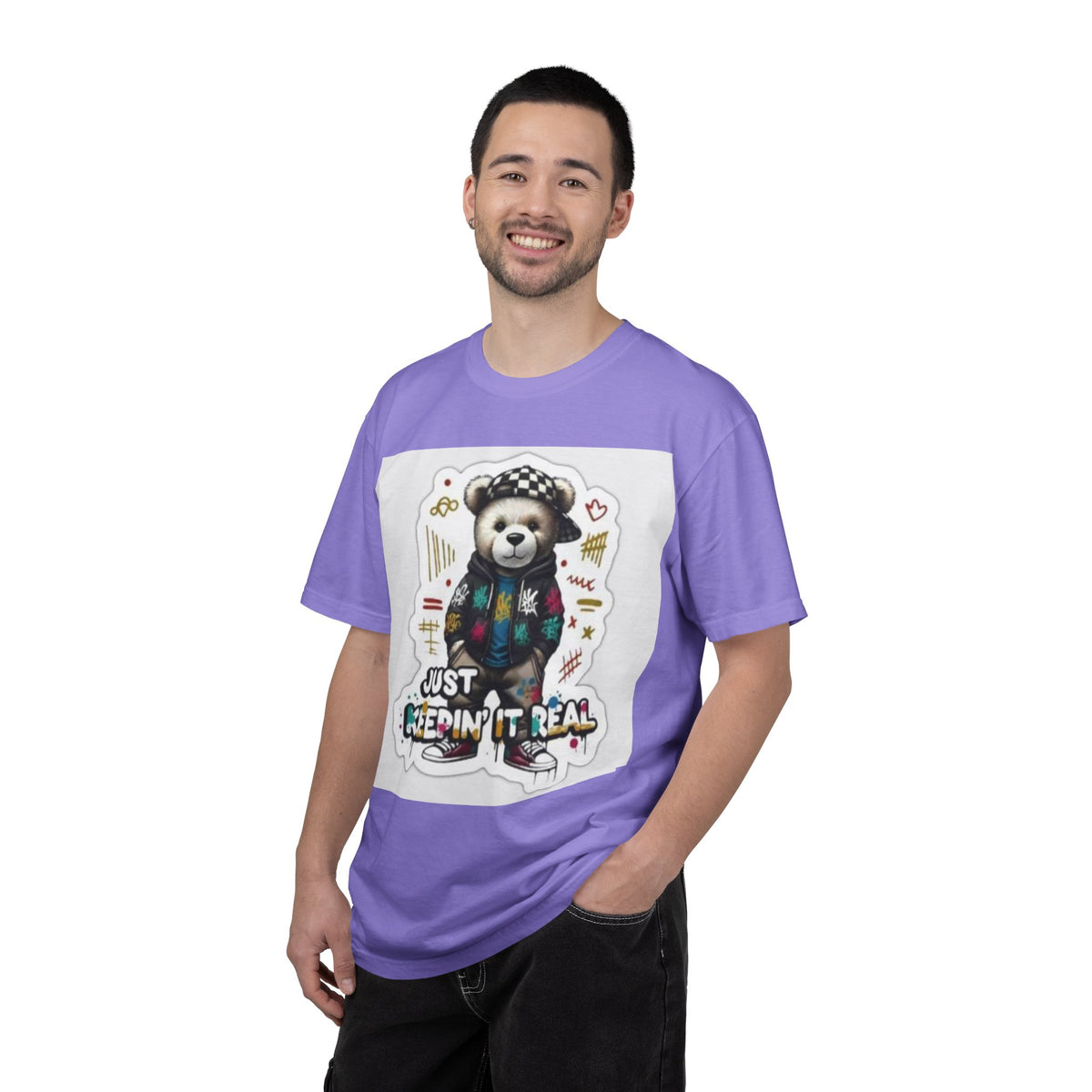 Bear Graphic T-Shirt — 'Just Keepin' It Real' Streetwear Tee