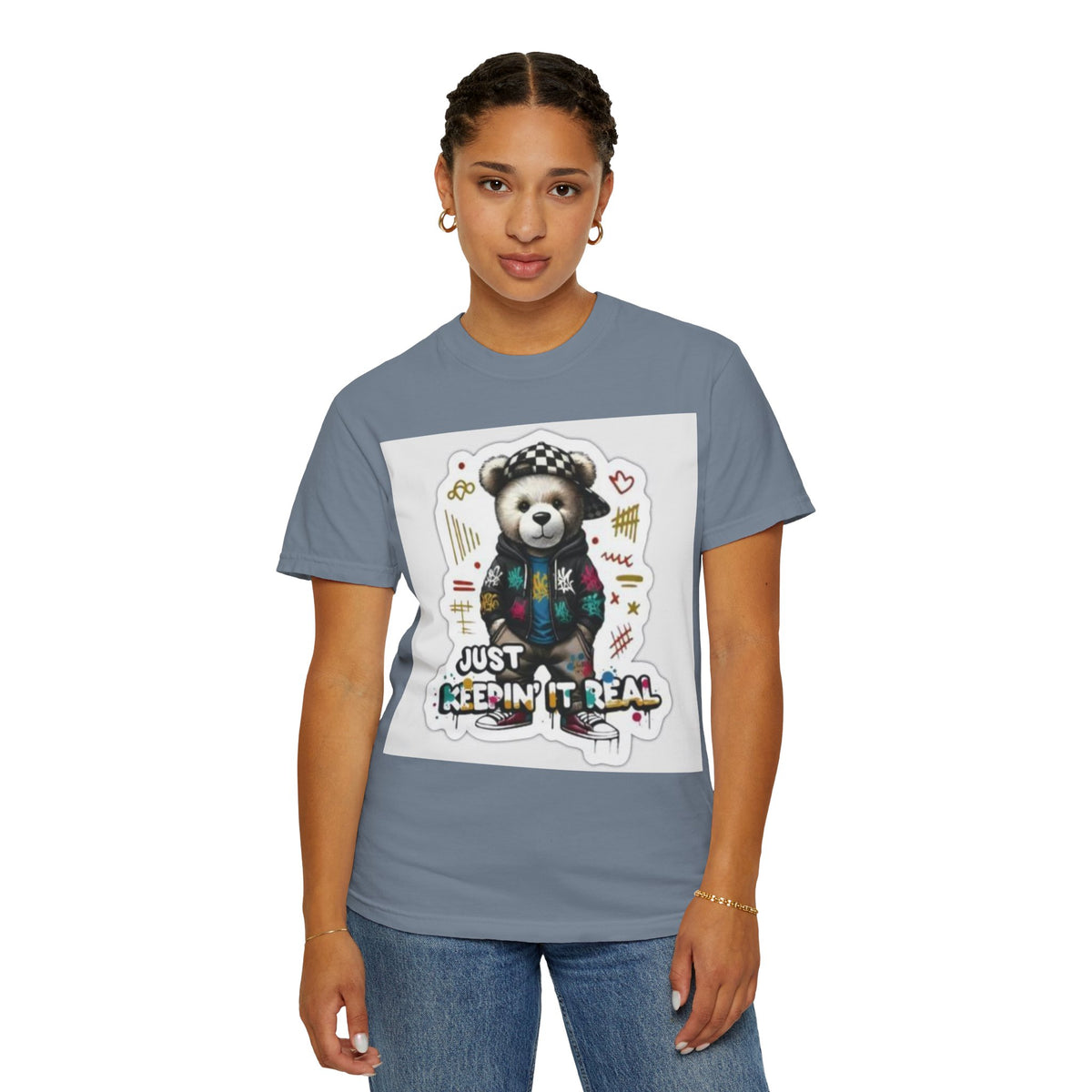 Bear Graphic T-Shirt — 'Just Keepin' It Real' Streetwear Tee