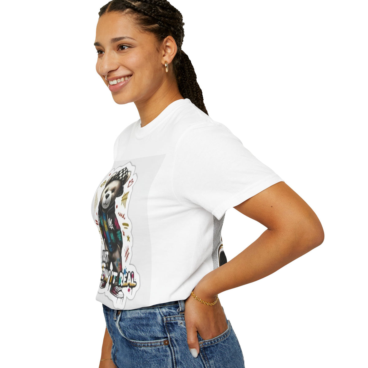 Bear Graphic T-Shirt — 'Just Keepin' It Real' Streetwear Tee