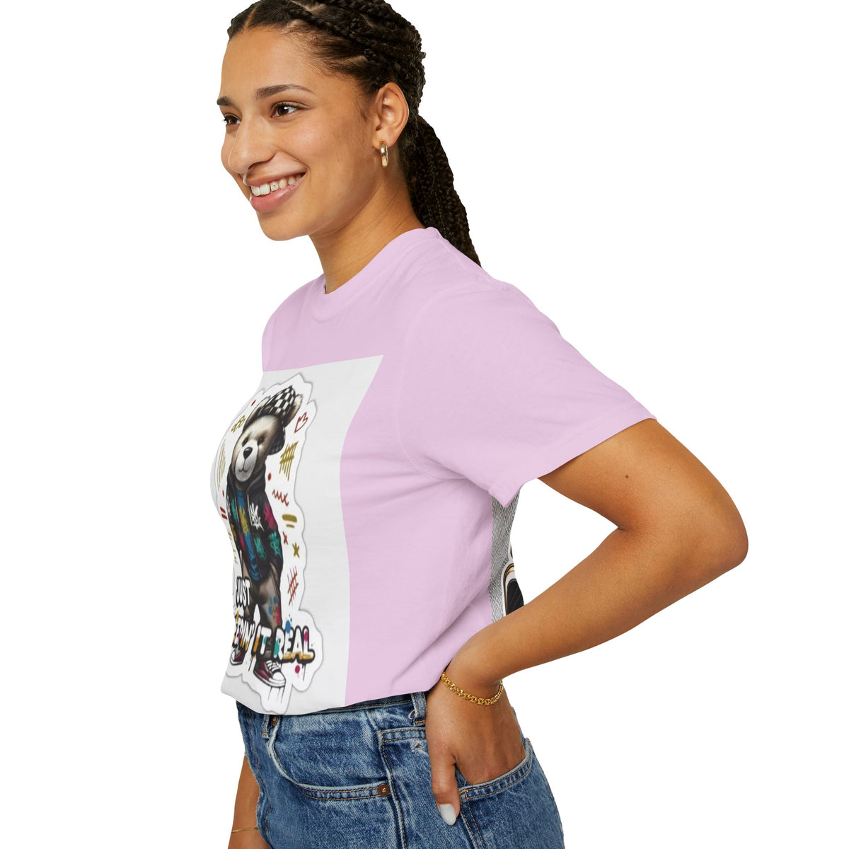 Bear Graphic T-Shirt — 'Just Keepin' It Real' Streetwear Tee