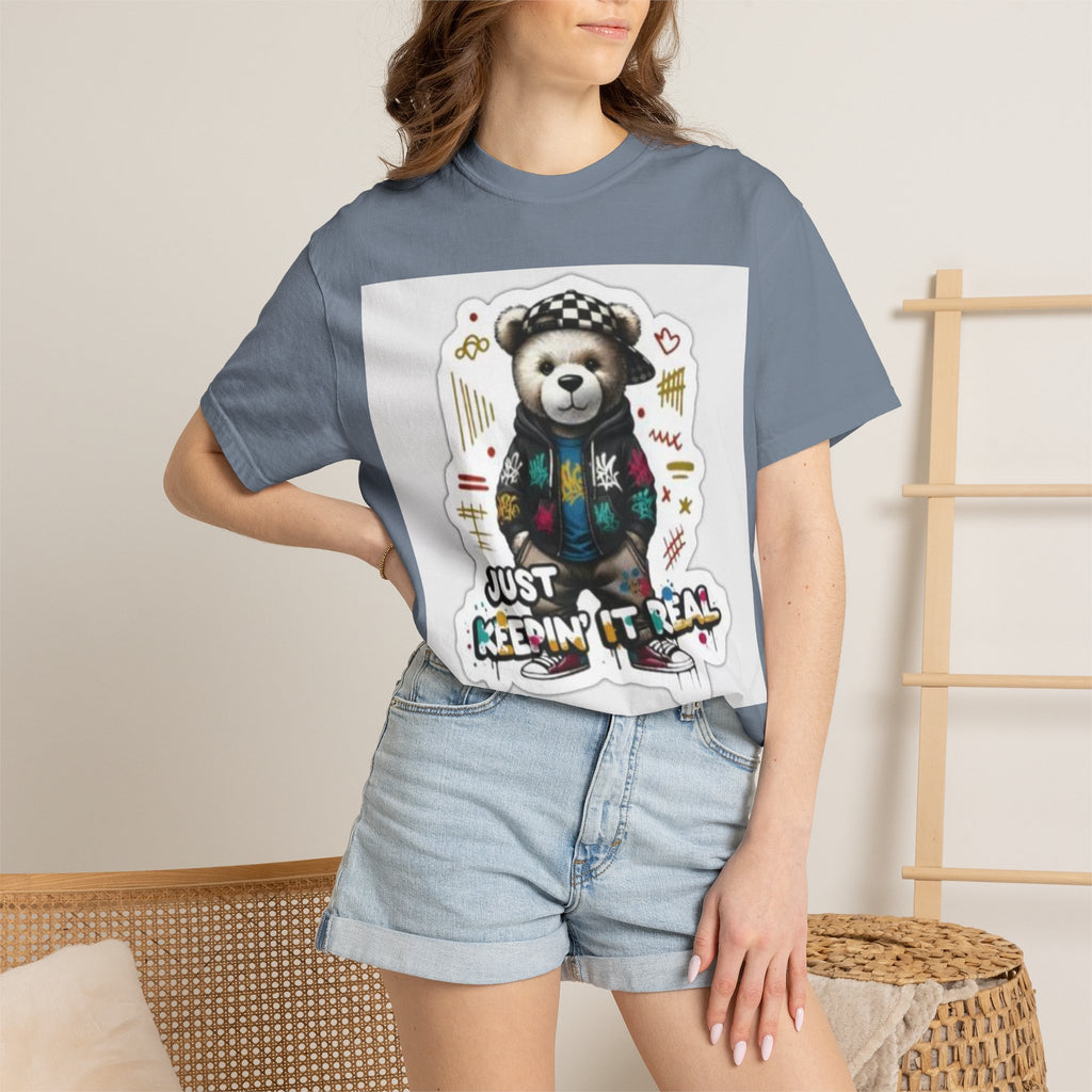 Bear Graphic T-Shirt — 'Just Keepin' It Real' Streetwear Tee