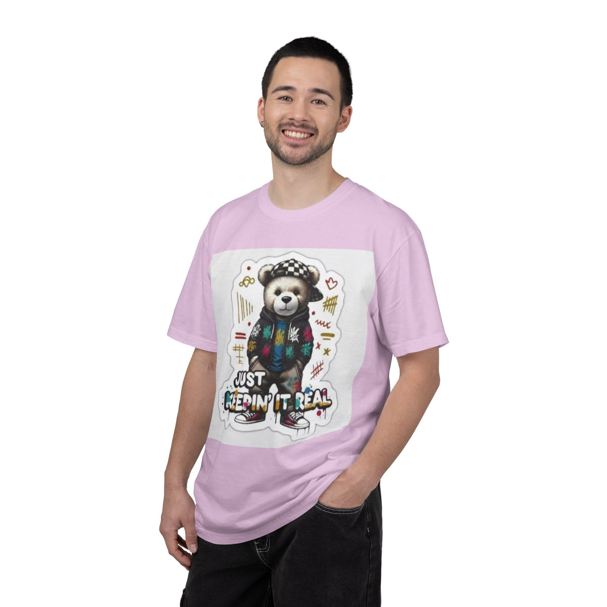 Bear Graphic T-Shirt — 'Just Keepin' It Real' Streetwear Tee