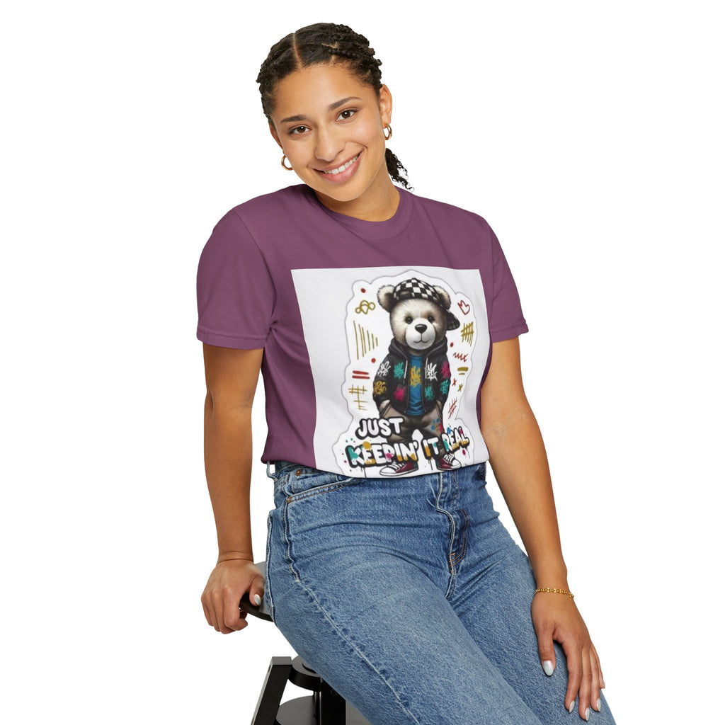 Bear Graphic T-Shirt — 'Just Keepin' It Real' Streetwear Tee