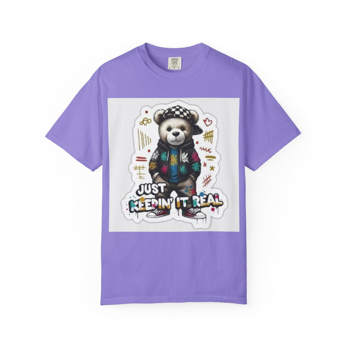 Bear Graphic T-Shirt — 'Just Keepin' It Real' Streetwear Tee