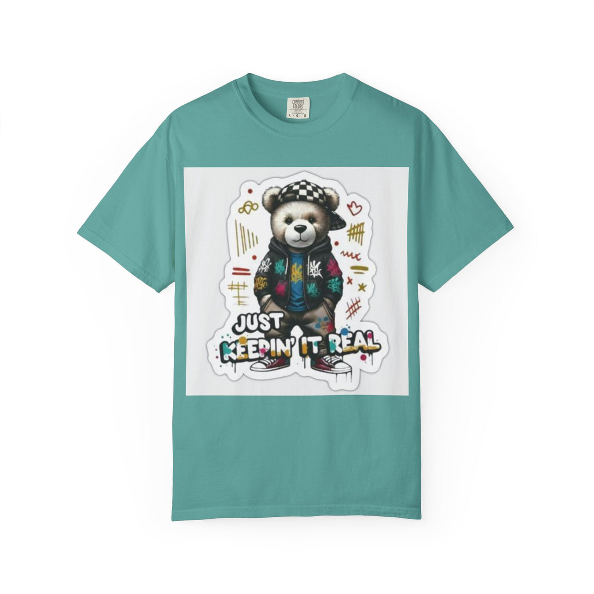 Bear Graphic T-Shirt — 'Just Keepin' It Real' Streetwear Tee