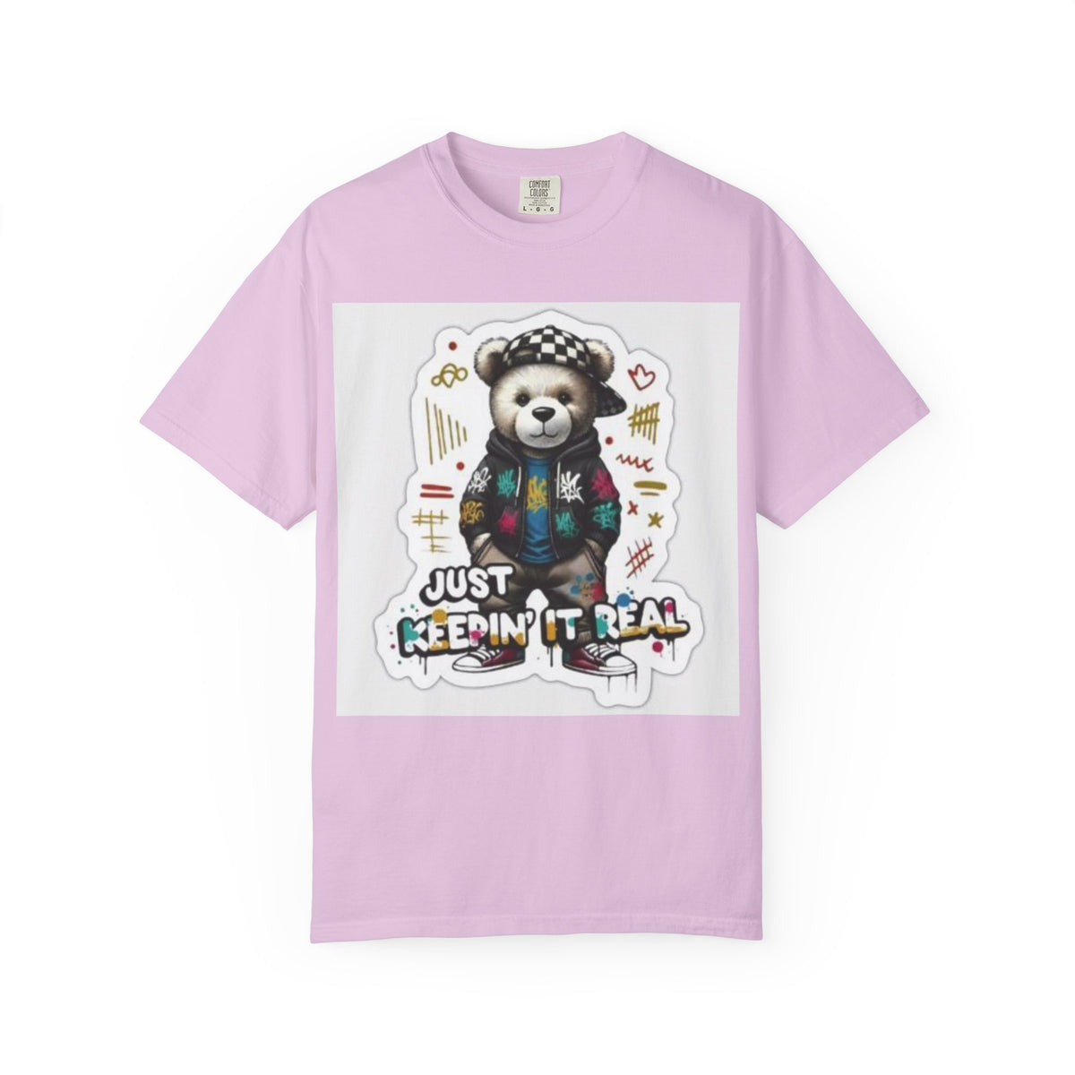 Bear Graphic T-Shirt — 'Just Keepin' It Real' Streetwear Tee