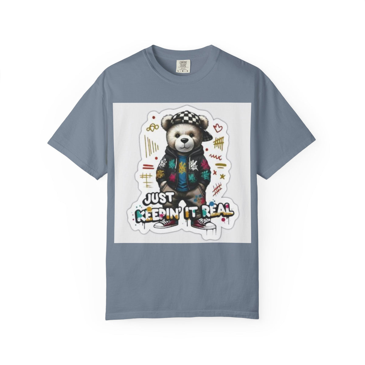 Bear Graphic T-Shirt — 'Just Keepin' It Real' Streetwear Tee