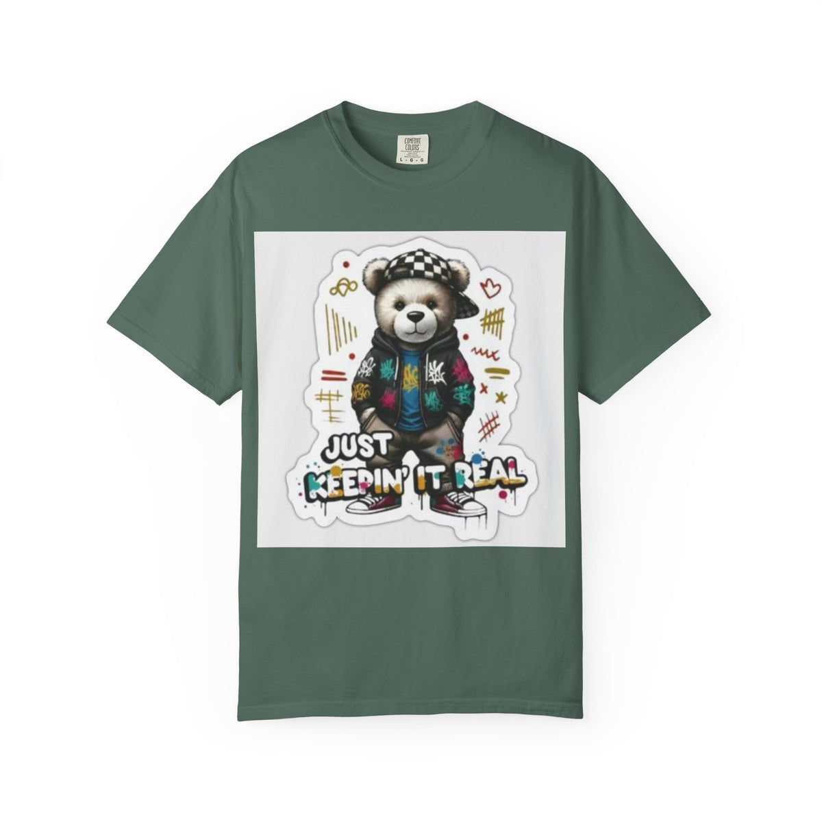 Bear Graphic T-Shirt — 'Just Keepin' It Real' Streetwear Tee