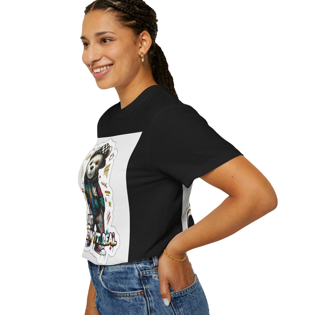 Bear Graphic T-Shirt — 'Just Keepin' It Real' Streetwear Tee