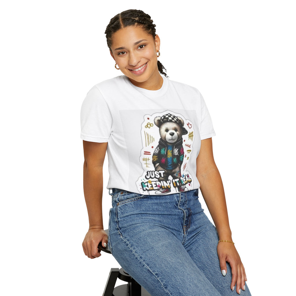 Bear Graphic T-Shirt — 'Just Keepin' It Real' Streetwear Tee