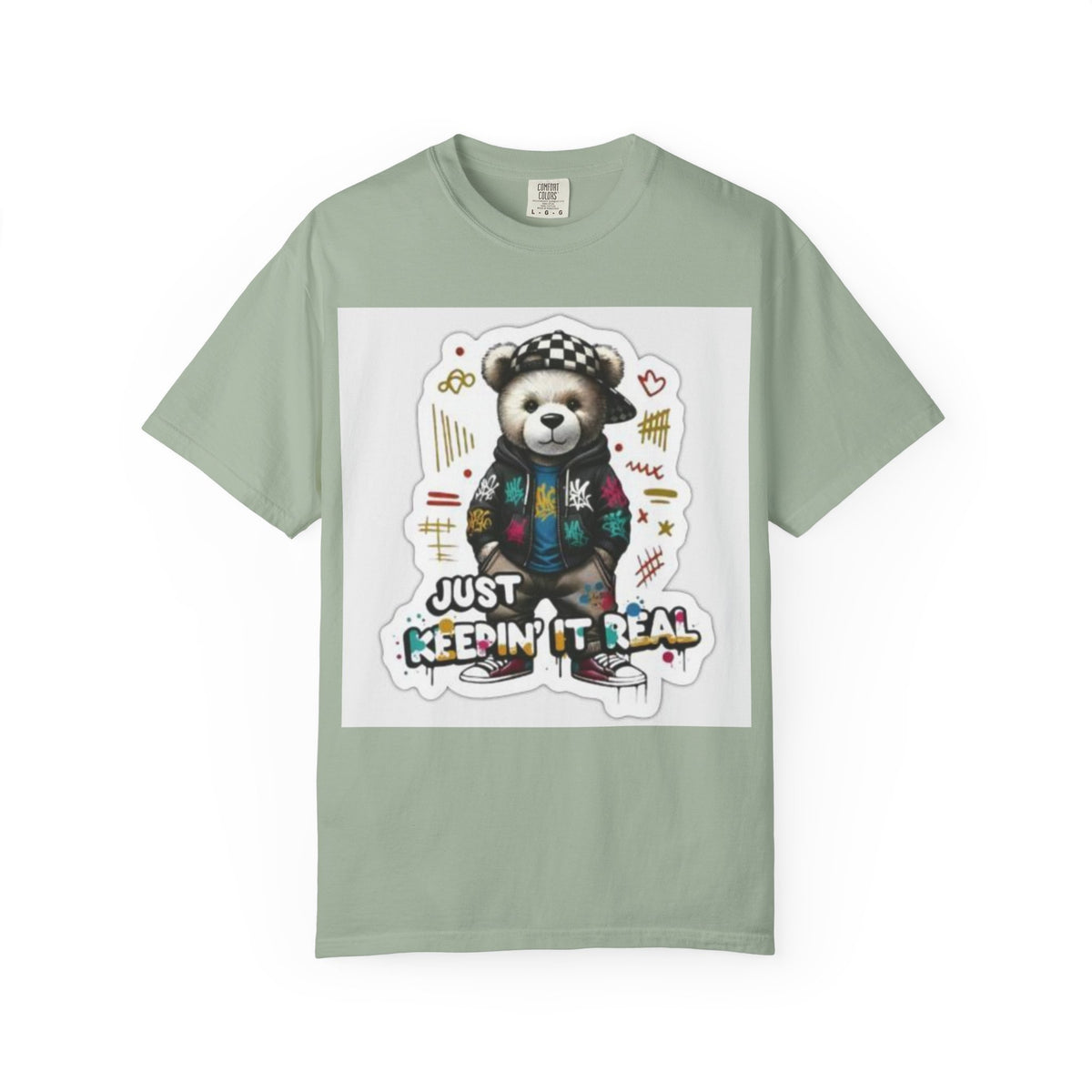 Bear Graphic T-Shirt — 'Just Keepin' It Real' Streetwear Tee