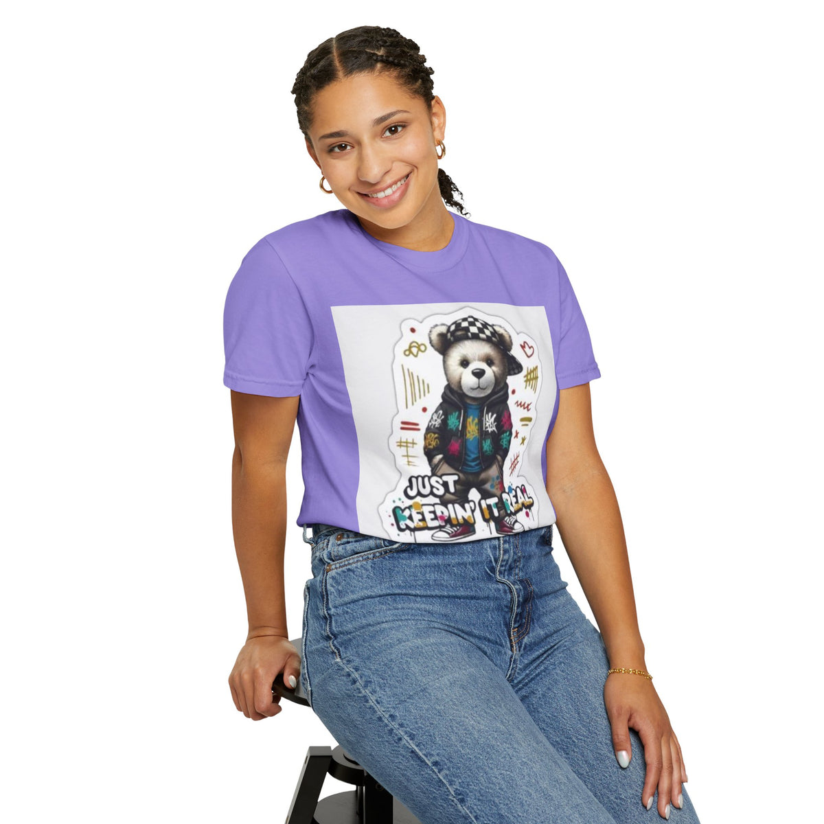 Bear Graphic T-Shirt — 'Just Keepin' It Real' Streetwear Tee