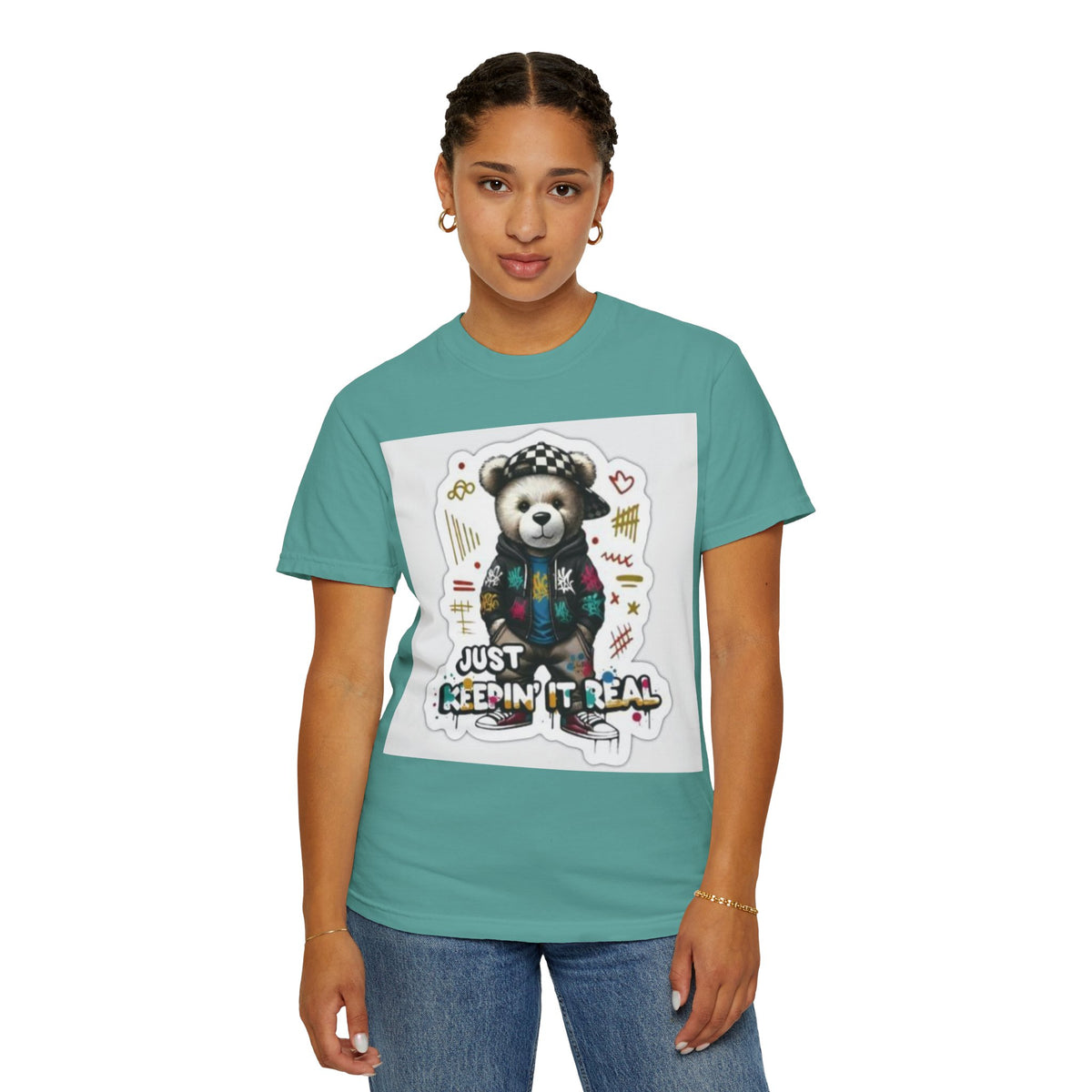 Bear Graphic T-Shirt — 'Just Keepin' It Real' Streetwear Tee