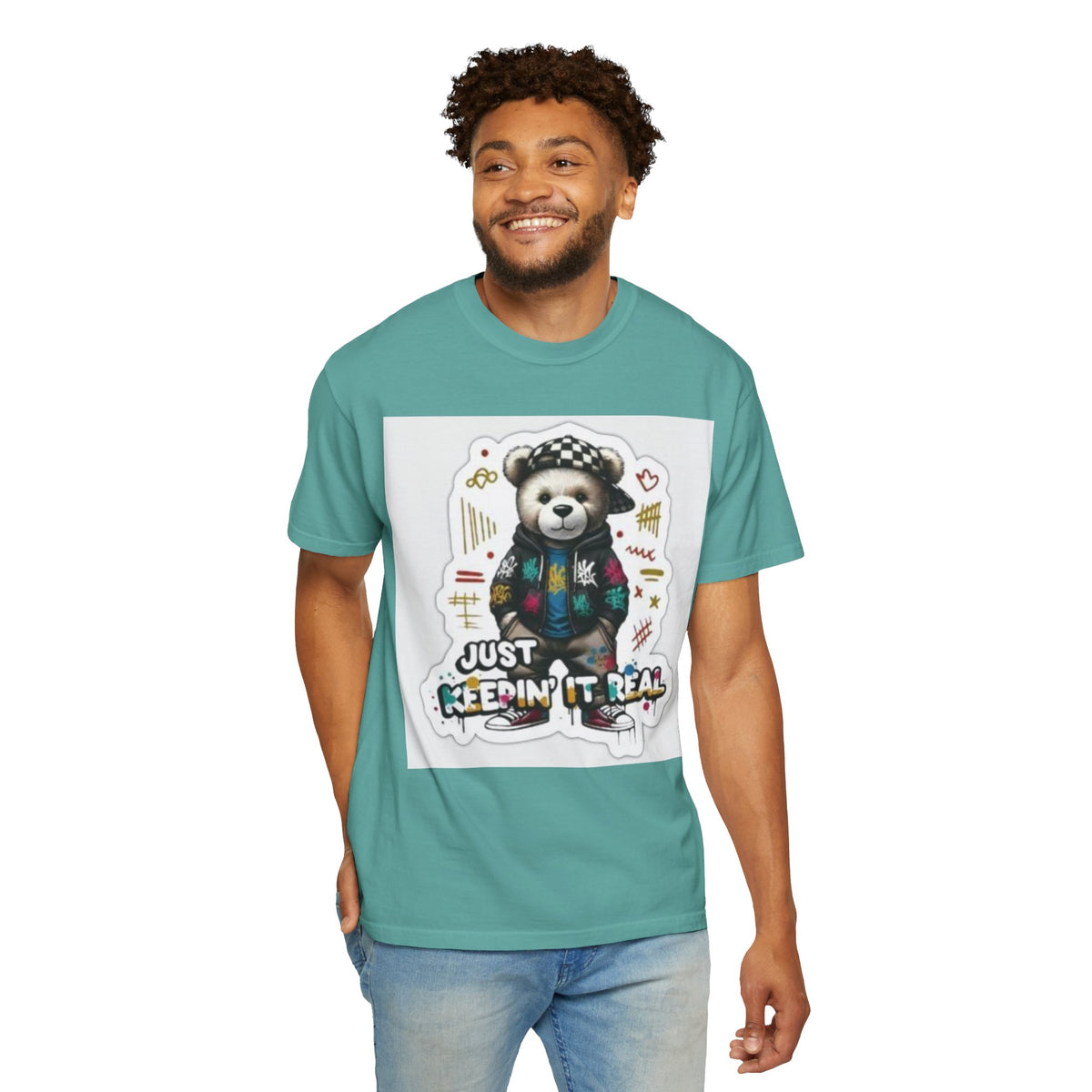 Bear Graphic T-Shirt — 'Just Keepin' It Real' Streetwear Tee