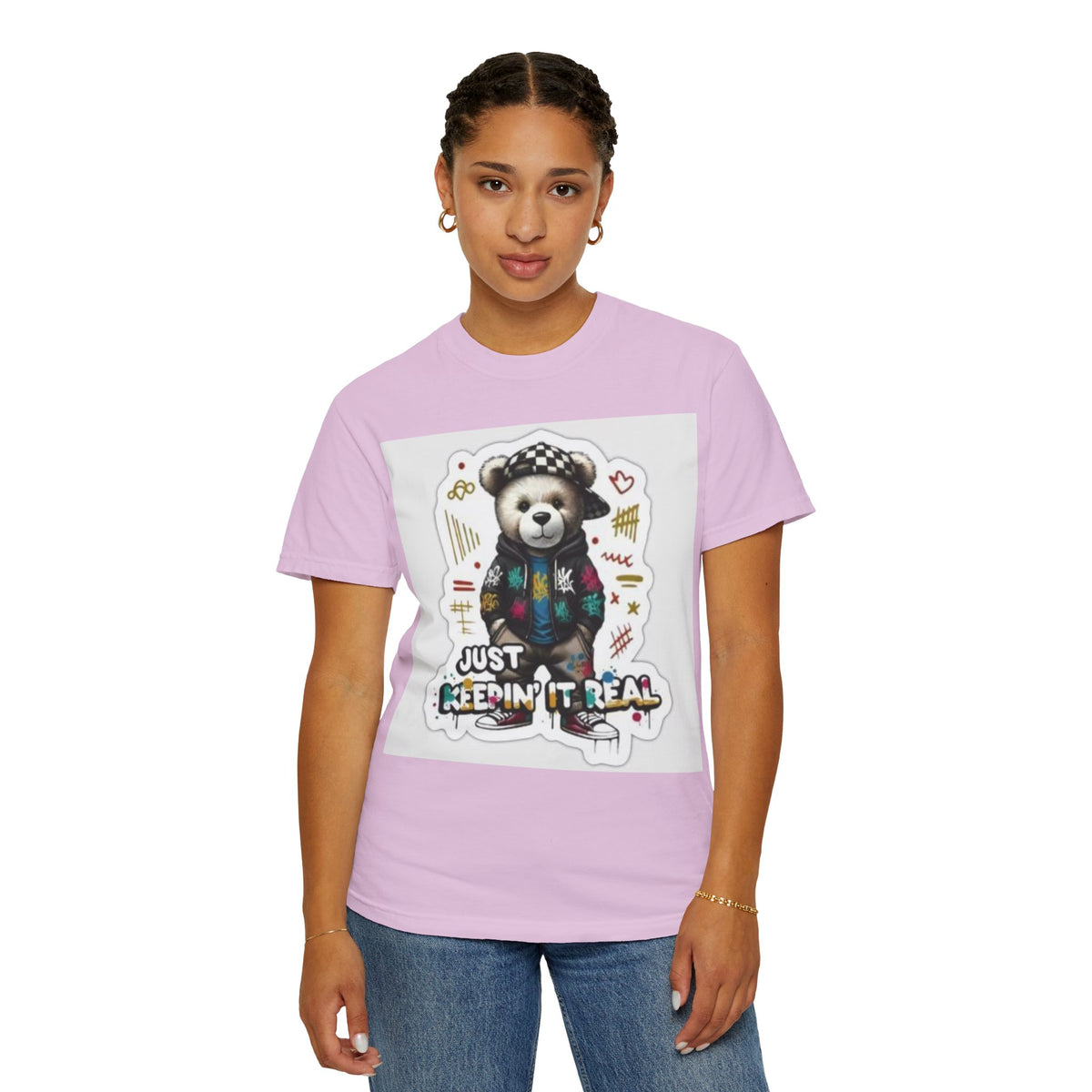 Bear Graphic T-Shirt — 'Just Keepin' It Real' Streetwear Tee