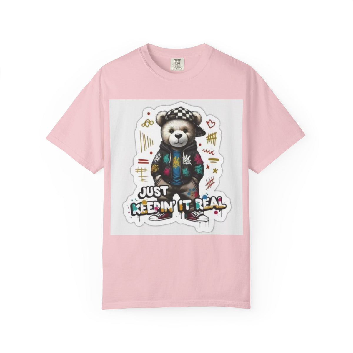 Bear Graphic T-Shirt — 'Just Keepin' It Real' Streetwear Tee