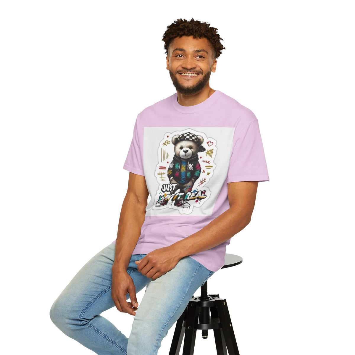 Bear Graphic T-Shirt — 'Just Keepin' It Real' Streetwear Tee