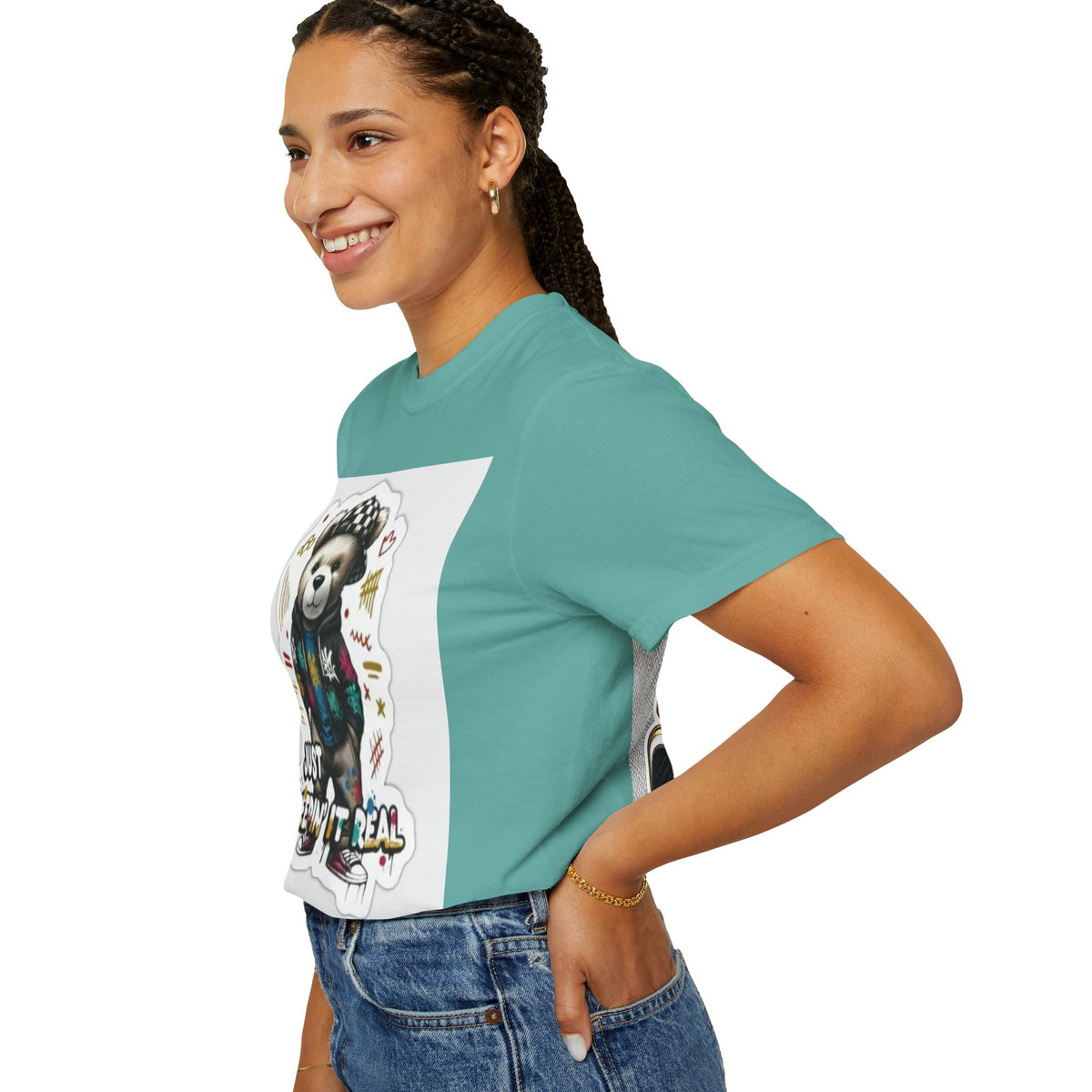 Bear Graphic T-Shirt — 'Just Keepin' It Real' Streetwear Tee