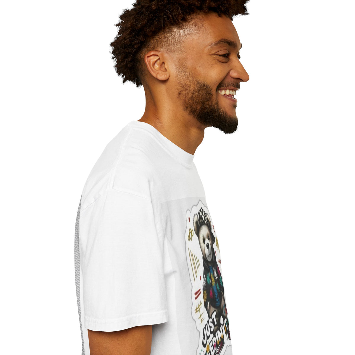 Bear Graphic T-Shirt — 'Just Keepin' It Real' Streetwear Tee