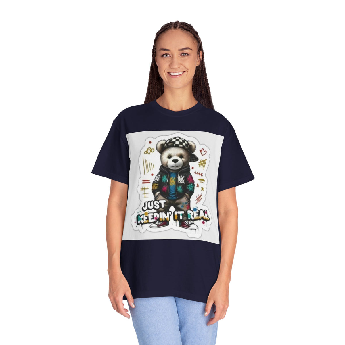 Bear Graphic T-Shirt — 'Just Keepin' It Real' Streetwear Tee